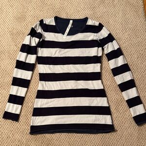 lululemon striped long sleeve top